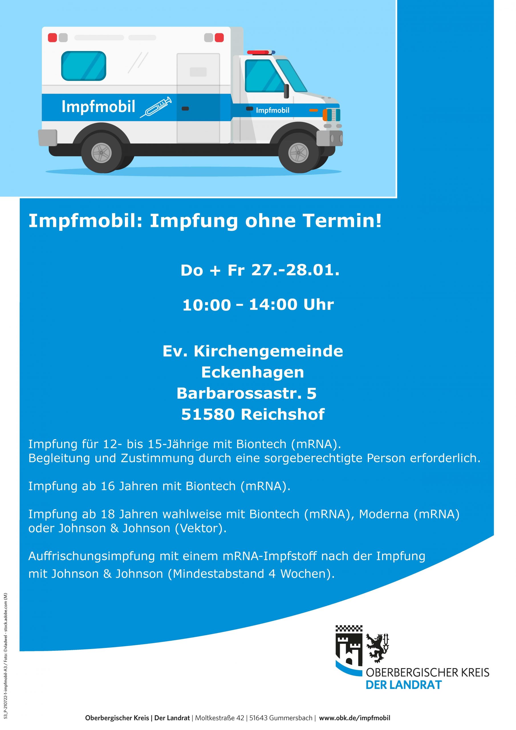 Plakat_Impfmobil_RH_Ev.Kirchengemeinde_Eckenhagen